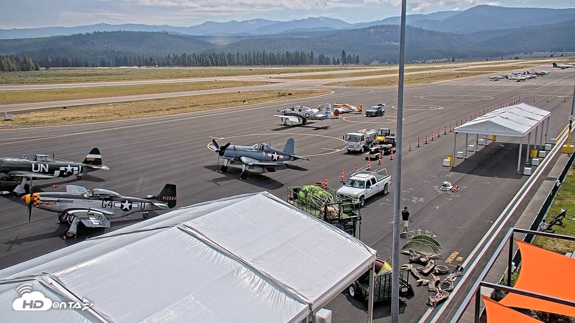 Snapshot of Truckee Tahoe Airport Live Webcam taken Jun 19, 2026, 10:55am PDT