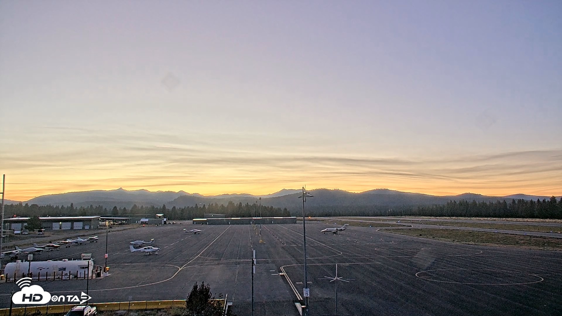 Snapshot of Truckee Tahoe Airport Live Webcam taken Aug 24, 2026, 8:01pm PDT