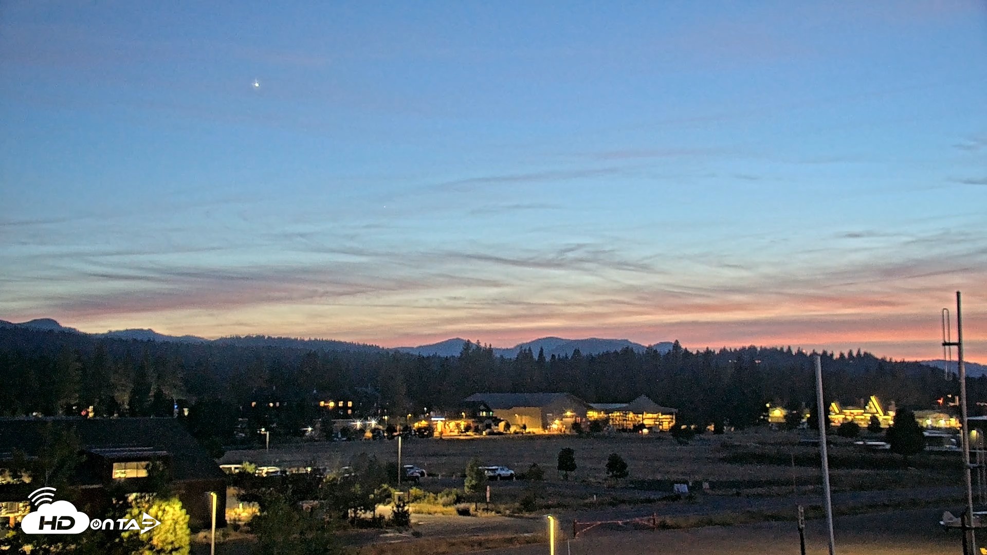 Snapshot of Truckee Tahoe Airport Live Webcam taken Aug 20, 2026, 8:23pm PDT