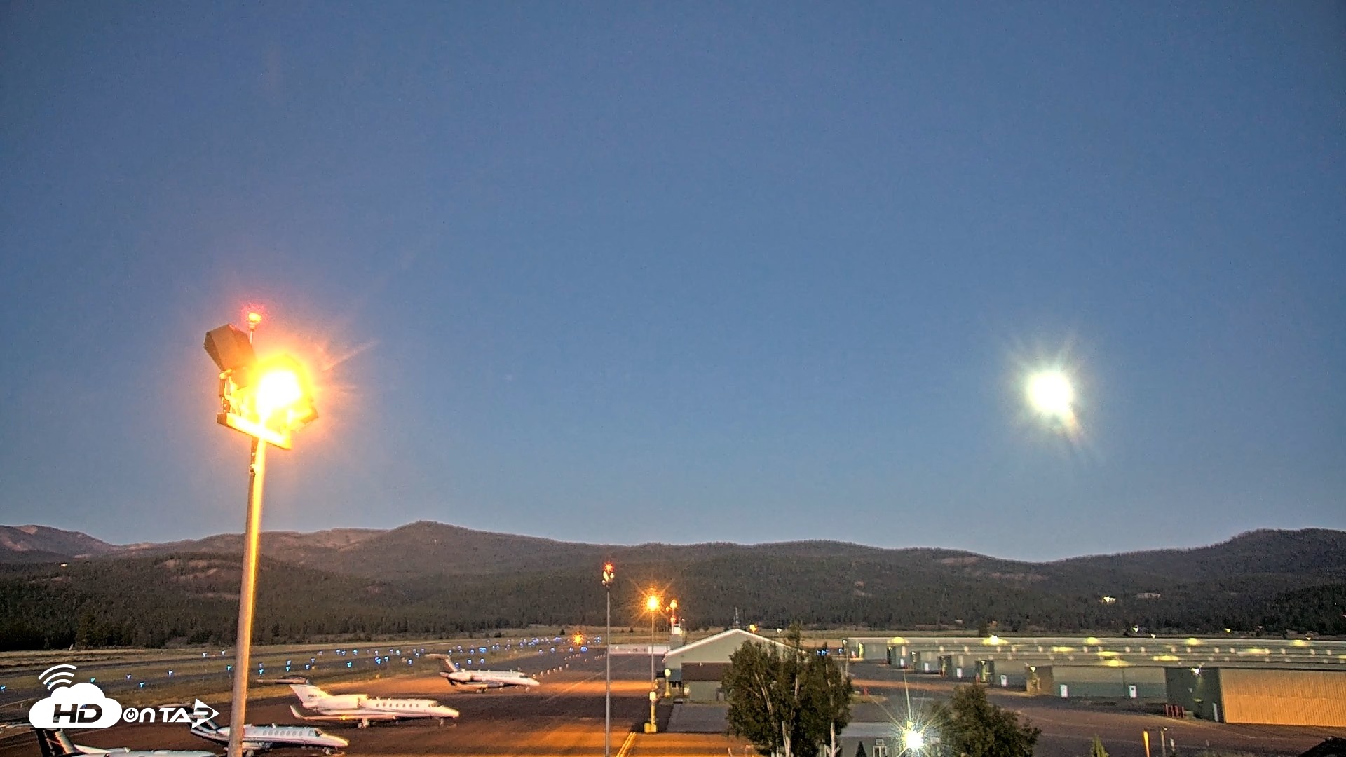 Snapshot of Truckee Tahoe Airport Live Webcam taken Jul 27, 2026, 8:49pm PDT