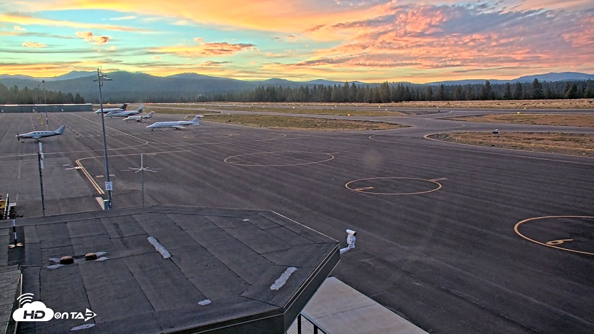 Snapshot of Truckee Tahoe Airport Live Webcam taken Aug 25, 2026, 7:52pm PDT