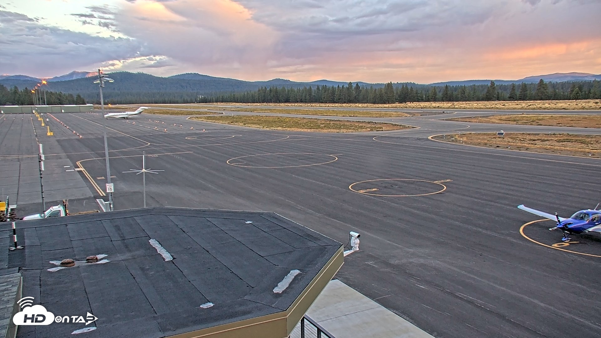 Snapshot of Truckee Tahoe Airport Live Webcam taken Sep 10, 2026, 6:45am PDT