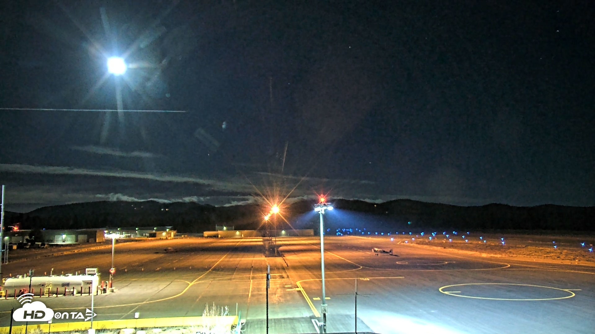 Snapshot of Truckee Tahoe Airport Live Webcam taken Dec 3, 2025, 3:59am PST