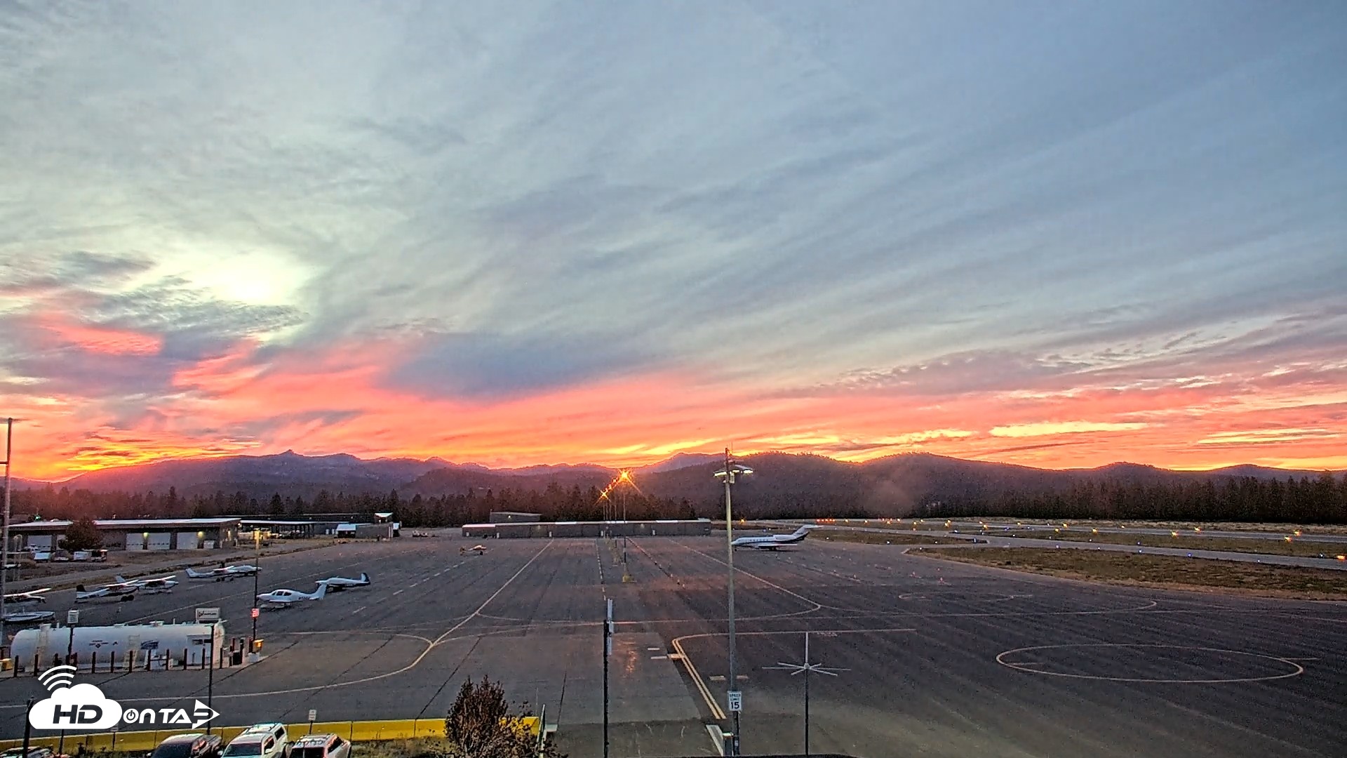 Snapshot of Truckee Tahoe Airport Live Webcam taken Sep 9, 2026, 7:33pm PDT