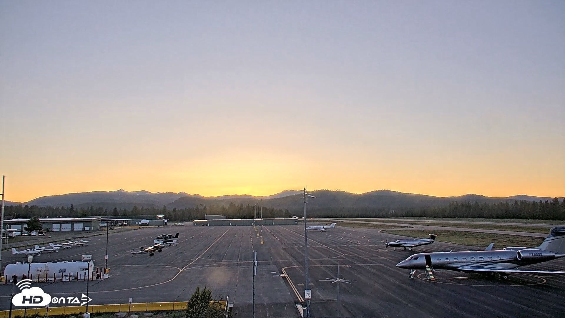 Snapshot of Truckee Tahoe Airport Live Webcam taken Jun 6, 2026, 8:16pm PDT