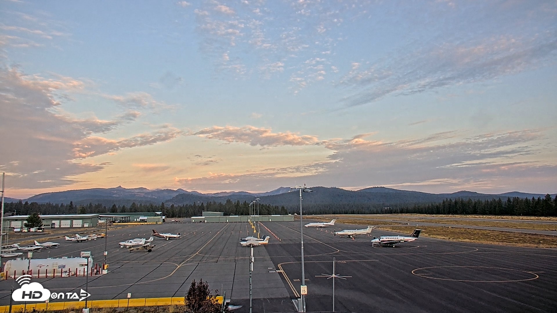 Snapshot of Truckee Tahoe Airport Live Webcam taken Oct 3, 2026, 7:09am PDT