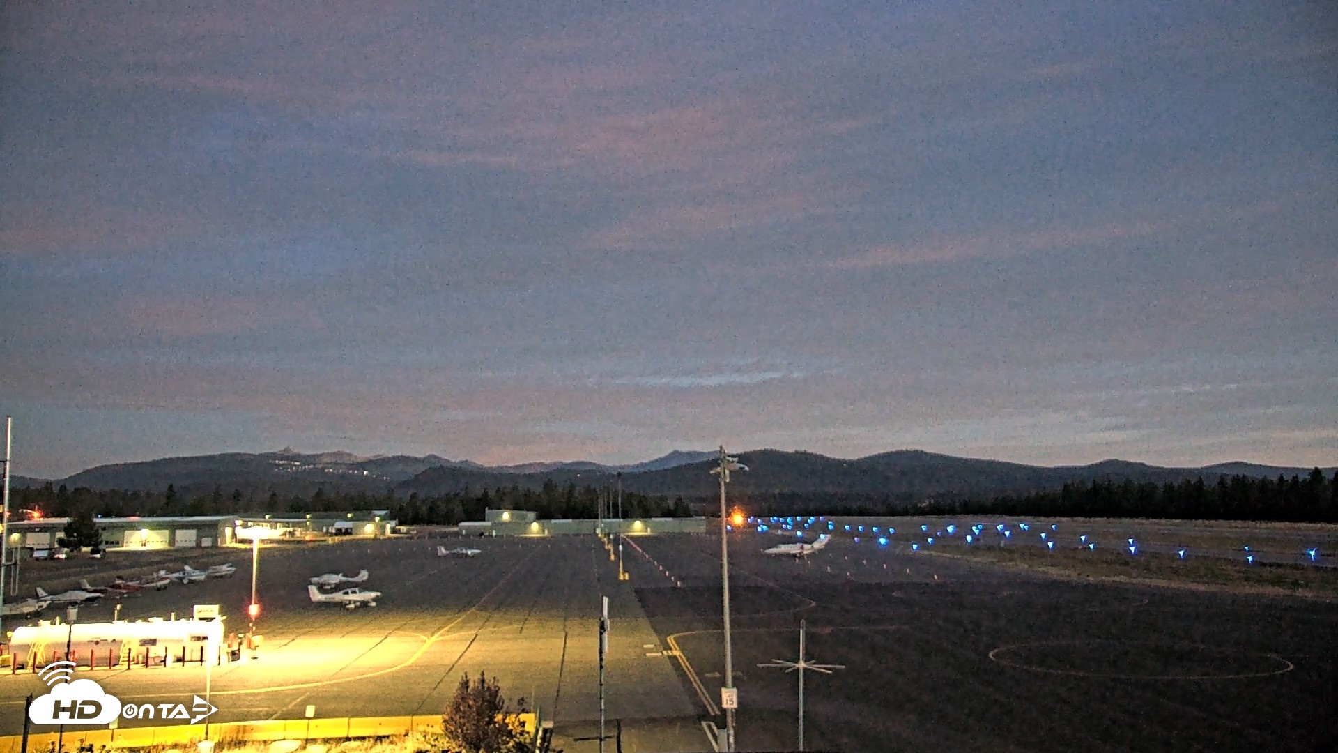 Snapshot of Truckee Tahoe Airport Live Webcam taken Aug 25, 2026, 5:47am PDT