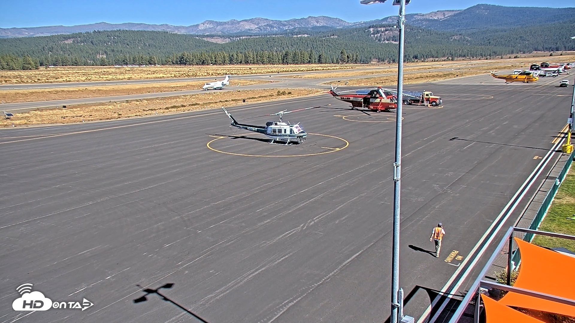 Snapshot of Truckee Tahoe Airport Live Webcam taken Sep 18, 2026, 2:56pm PDT