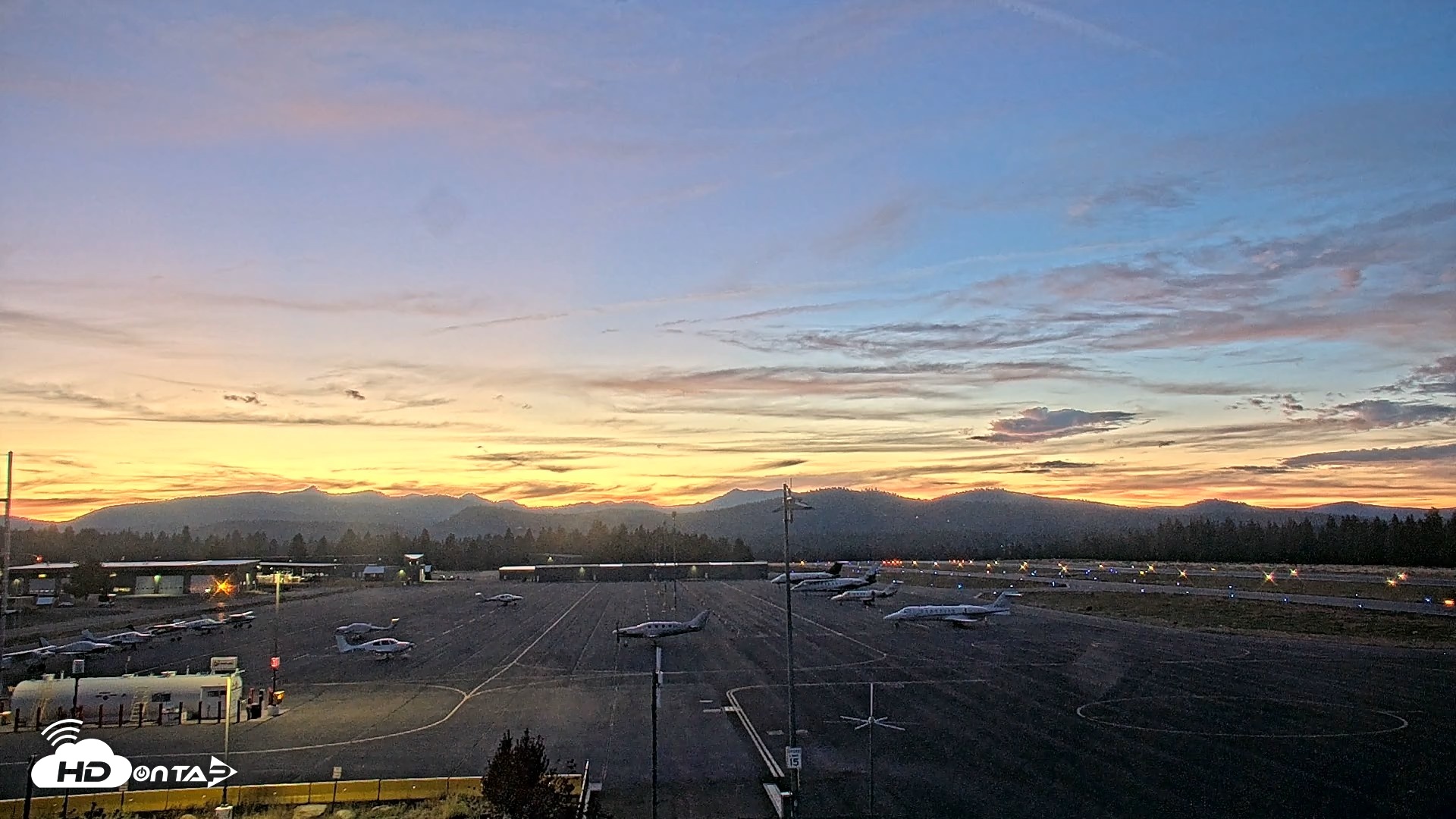Snapshot of Truckee Tahoe Airport Live Webcam taken Aug 25, 2026, 8:07pm PDT