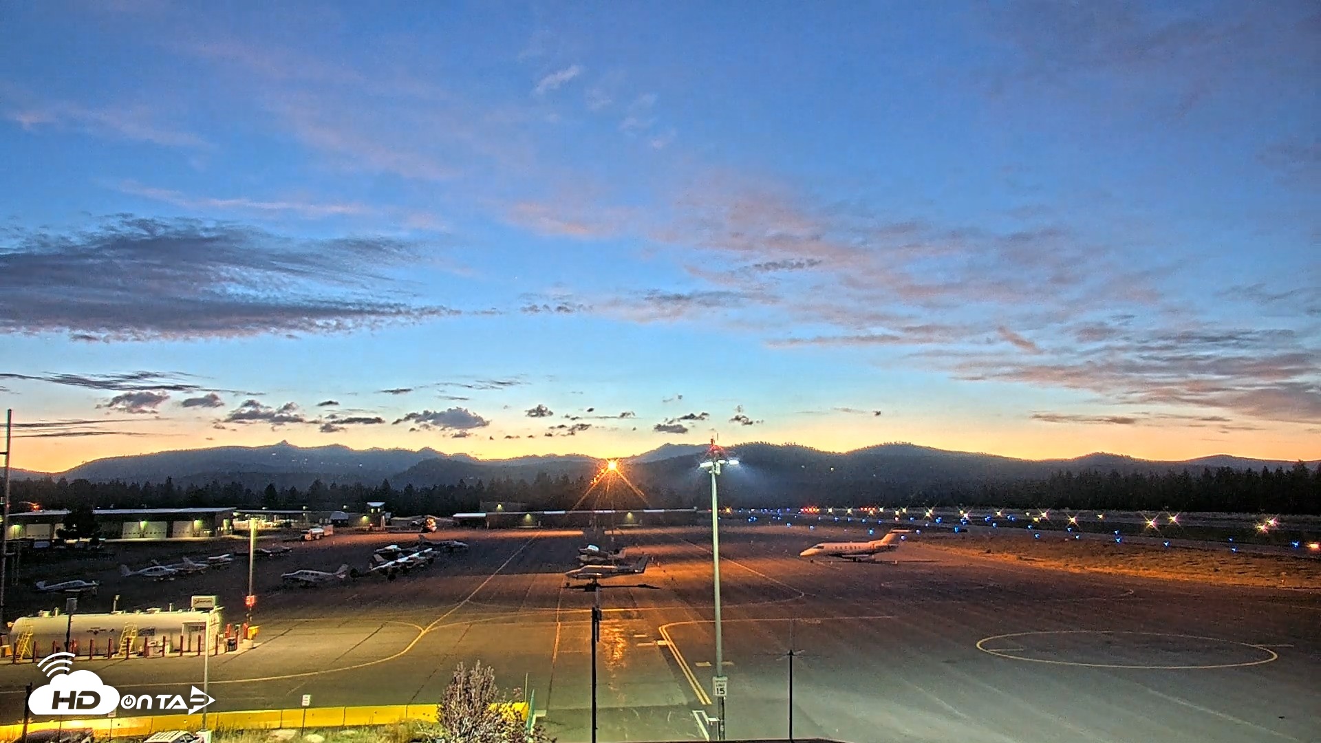 Snapshot of Truckee Tahoe Airport Live Webcam taken Aug 13, 2026, 8:33pm PDT