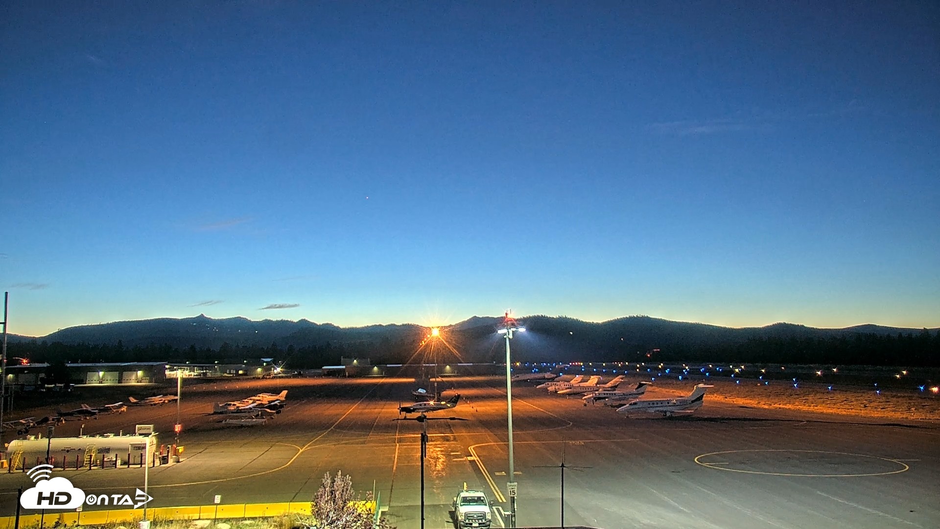 Snapshot of Truckee Tahoe Airport Live Webcam taken Aug 18, 2026, 8:34pm PDT