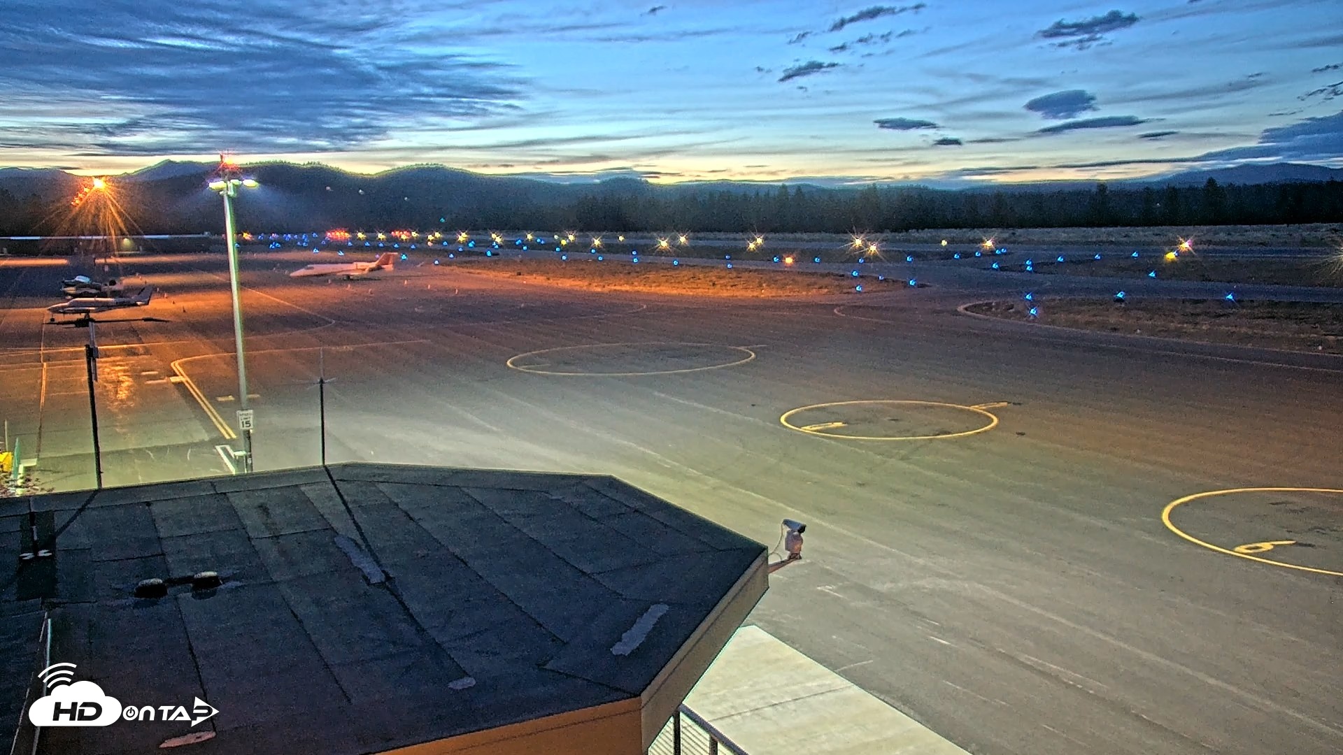 Snapshot of Truckee Tahoe Airport Live Webcam taken Aug 16, 2026, 8:27pm PDT