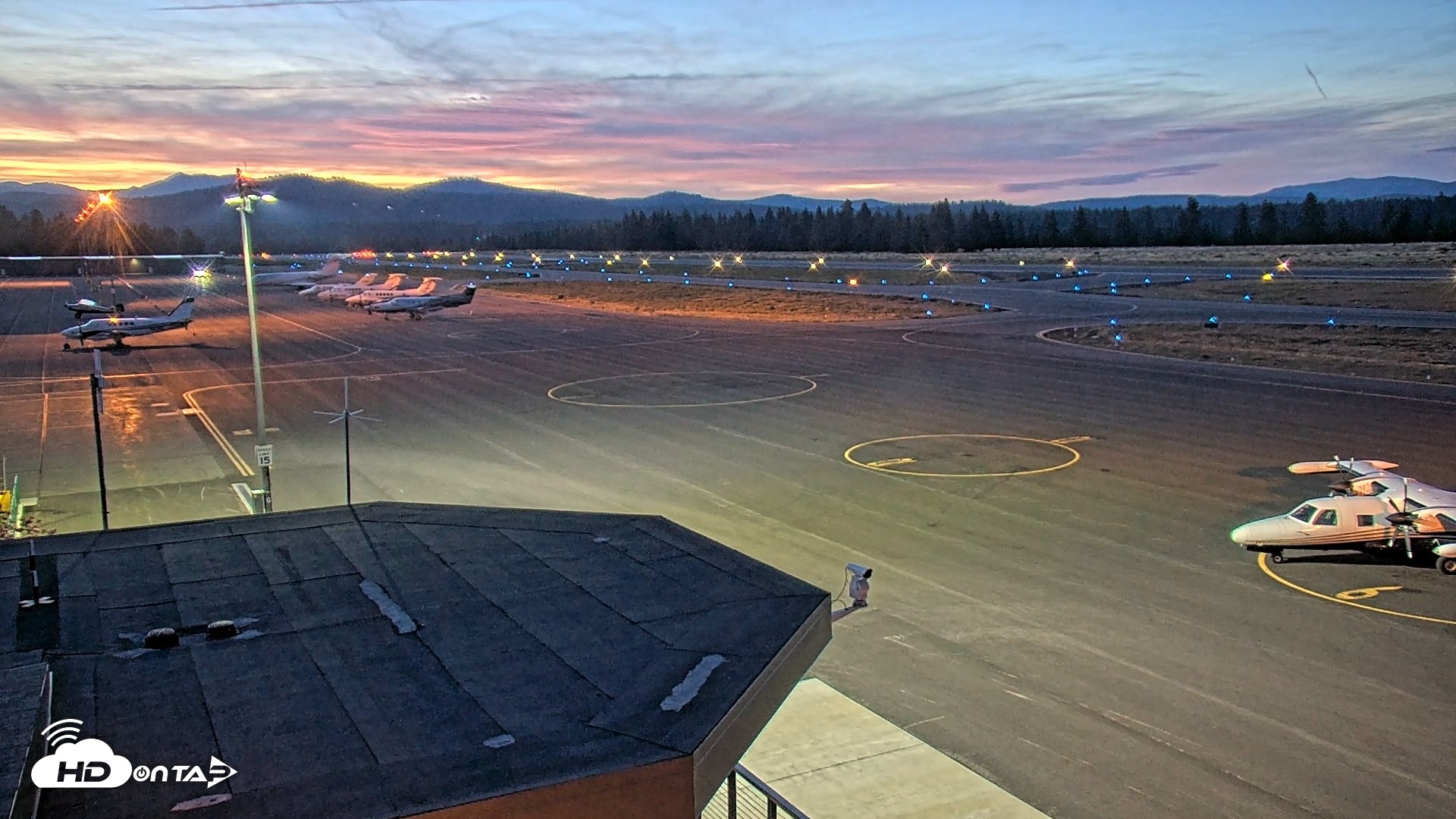 Snapshot of Truckee Tahoe Airport Live Webcam taken Aug 20, 2026, 8:18pm PDT