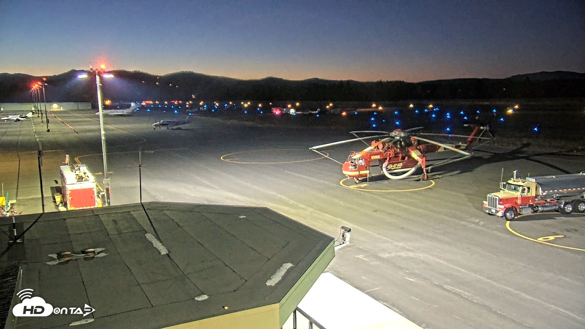 Snapshot of Truckee Tahoe Airport Live Webcam taken Sep 19, 2026, 7:48pm PDT
