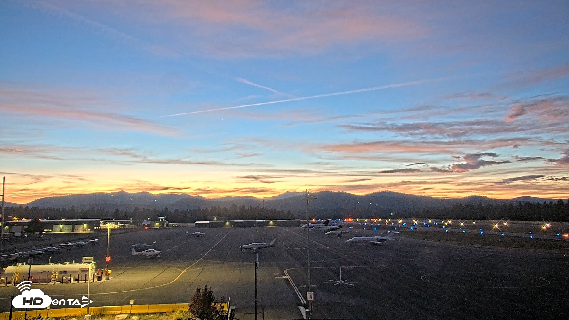 Snapshot of Truckee Tahoe Airport Live Webcam taken Aug 25, 2026, 8:16pm PDT