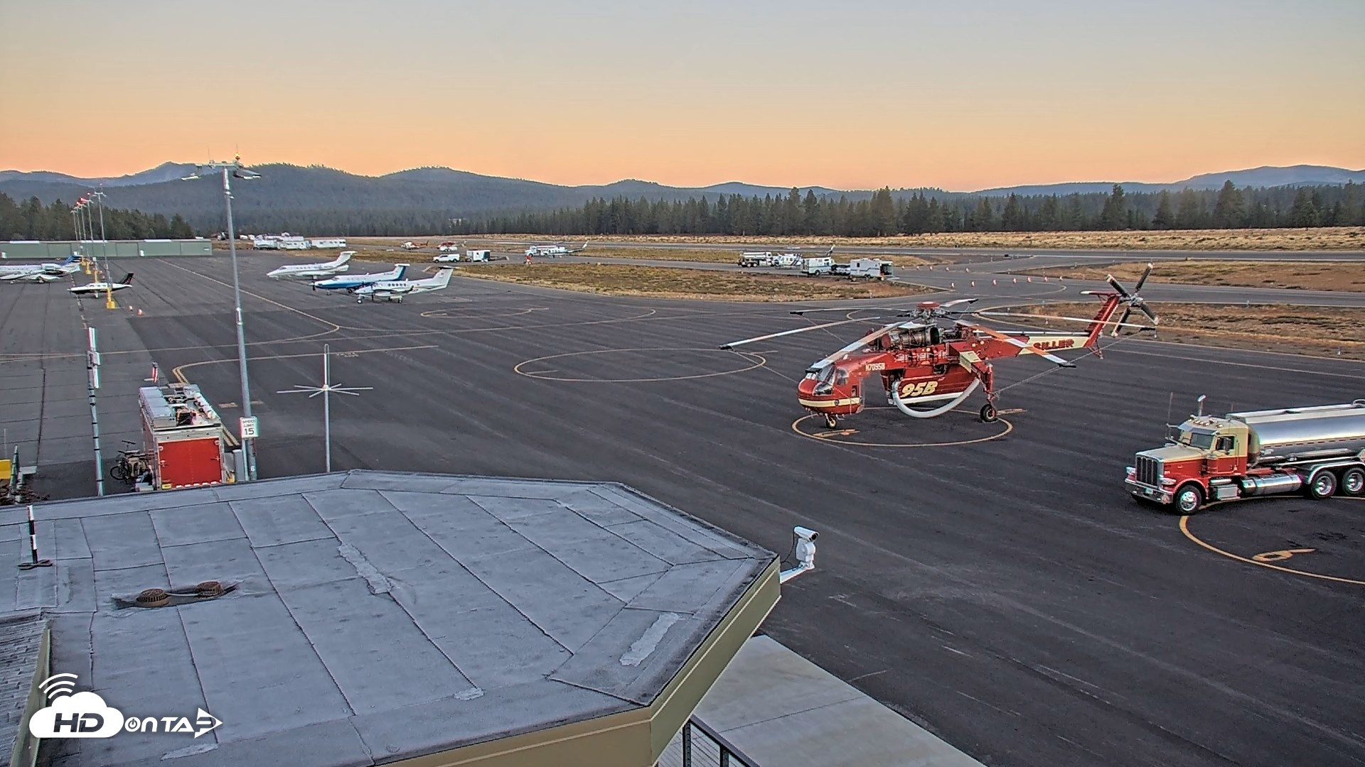 Snapshot of Truckee Tahoe Airport Live Webcam taken Sep 19, 2026, 6:48am PDT