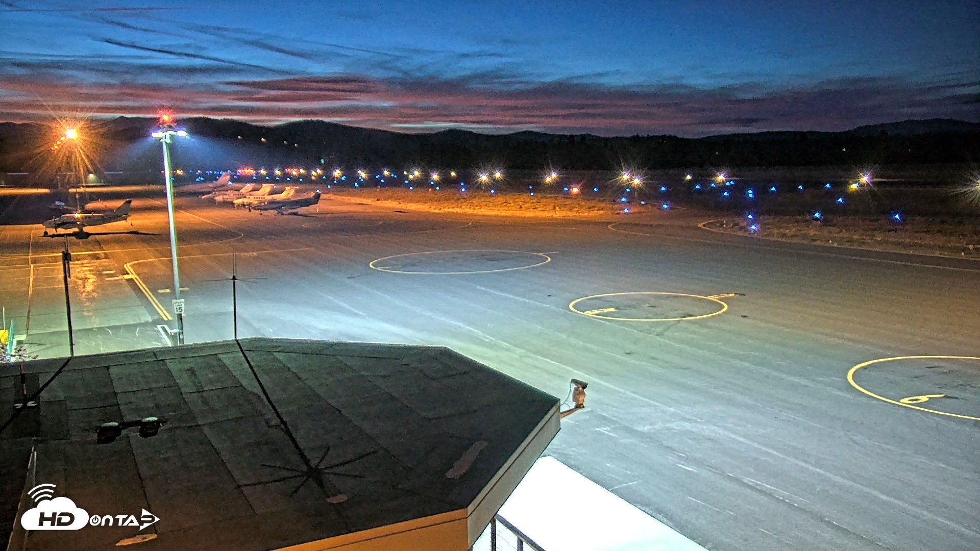 Snapshot of Truckee Tahoe Airport Live Webcam taken Aug 20, 2026, 8:39pm PDT