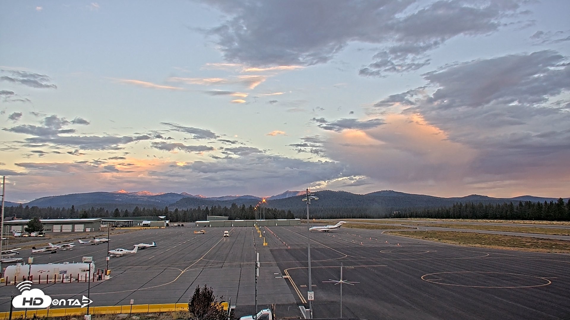 Snapshot of Truckee Tahoe Airport Live Webcam taken Sep 10, 2026, 6:45am PDT
