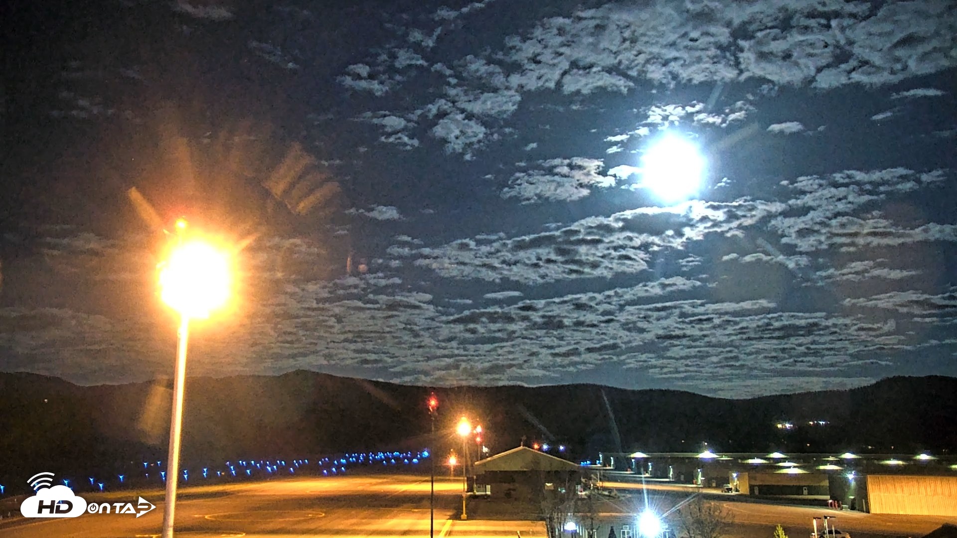 Snapshot of Truckee Tahoe Airport Live Webcam taken Apr 30, 2026, 9:20pm PDT