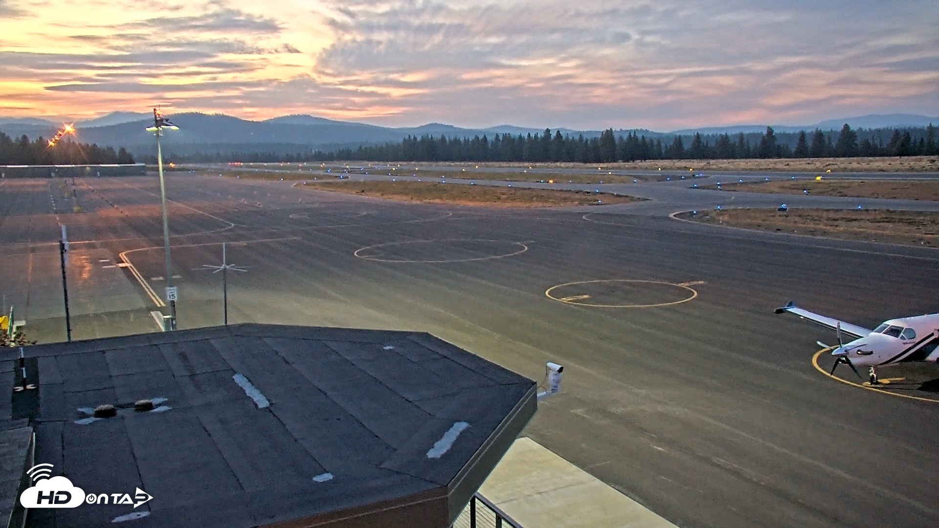 Snapshot of Truckee Tahoe Airport Live Webcam taken Aug 31, 2026, 7:51pm PDT