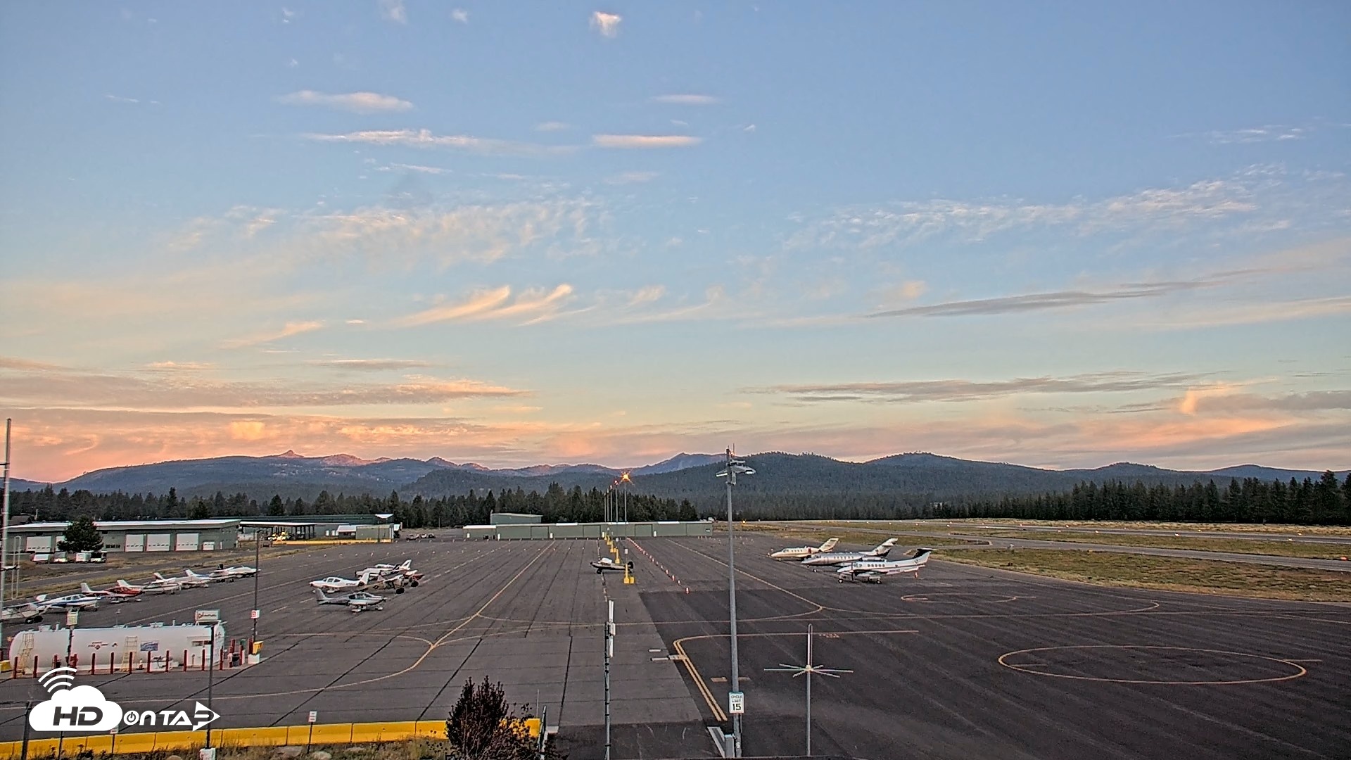 Snapshot of Truckee Tahoe Airport Live Webcam taken Aug 18, 2026, 6:19am PDT