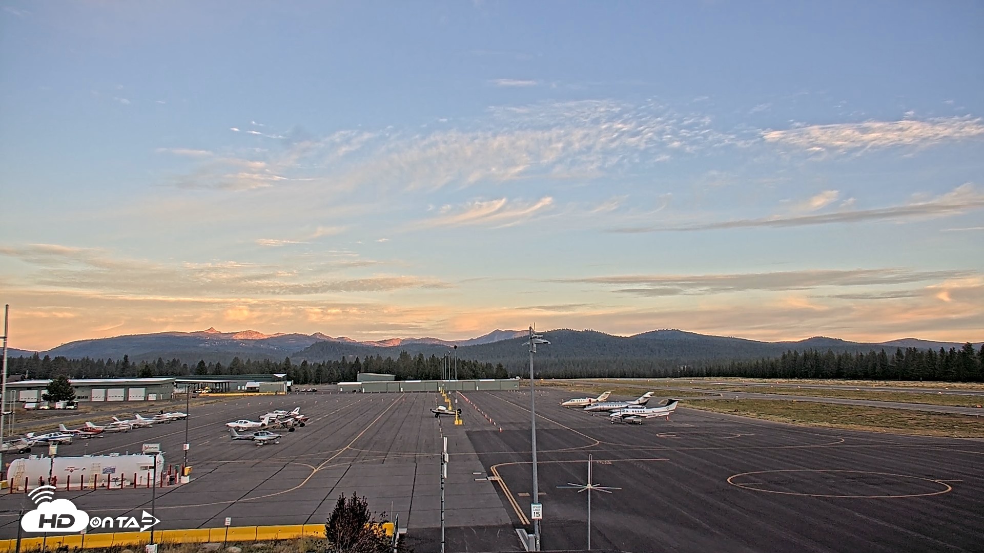 Snapshot of Truckee Tahoe Airport Live Webcam taken Aug 18, 2026, 6:24am PDT