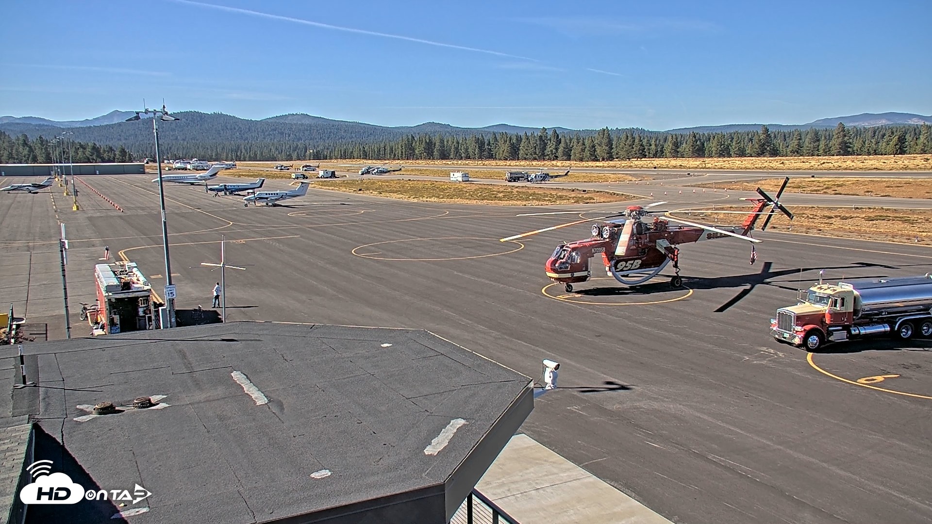 Snapshot of Truckee Tahoe Airport Live Webcam taken Sep 19, 2026, 4:10pm PDT