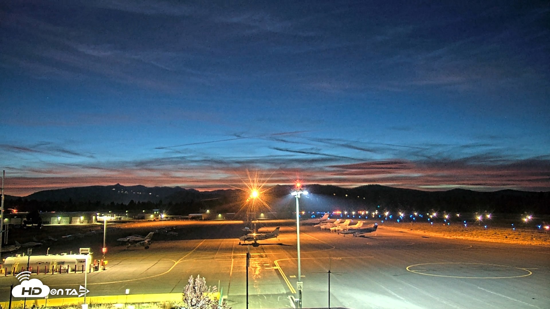 Snapshot of Truckee Tahoe Airport Live Webcam taken Aug 20, 2026, 8:39pm PDT