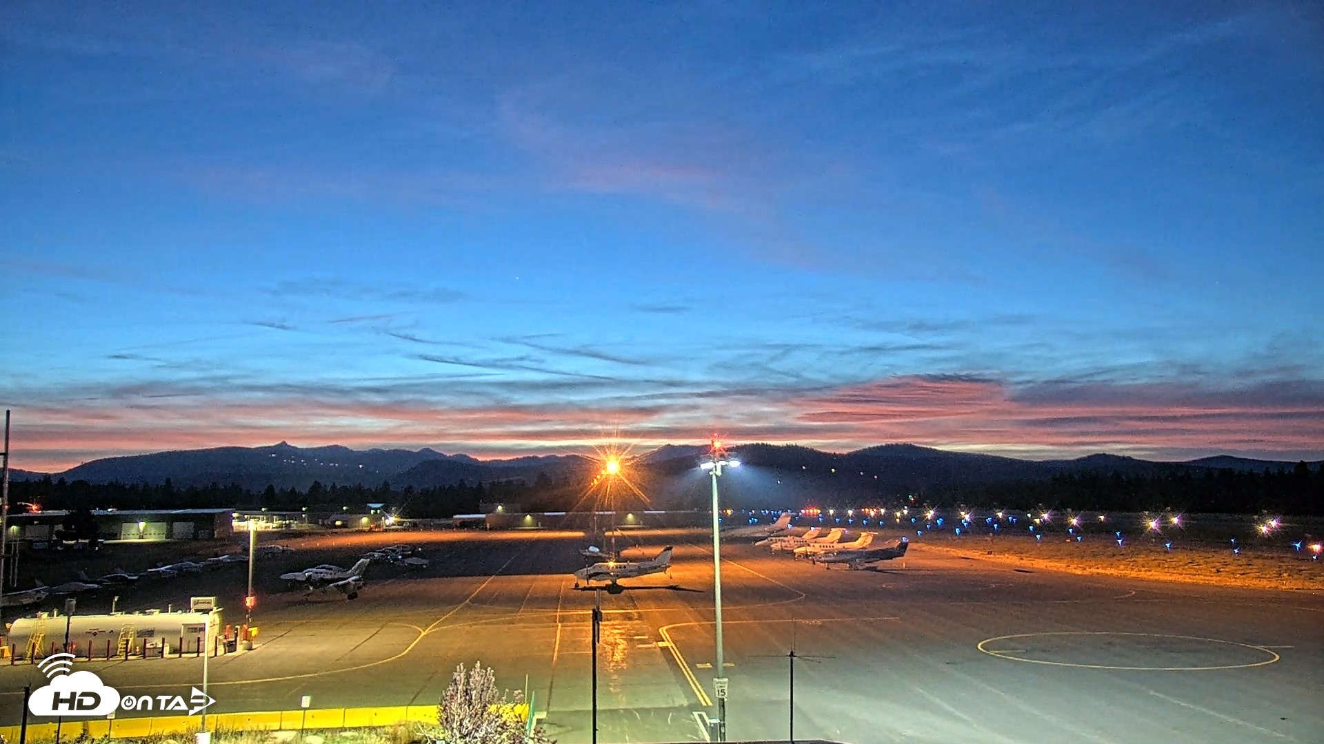 Snapshot of Truckee Tahoe Airport Live Webcam taken Aug 20, 2026, 8:30pm PDT