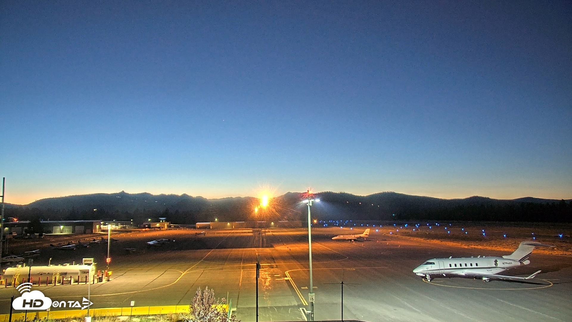 Snapshot of Truckee Tahoe Airport Live Webcam taken Sep 13, 2026, 7:53pm PDT