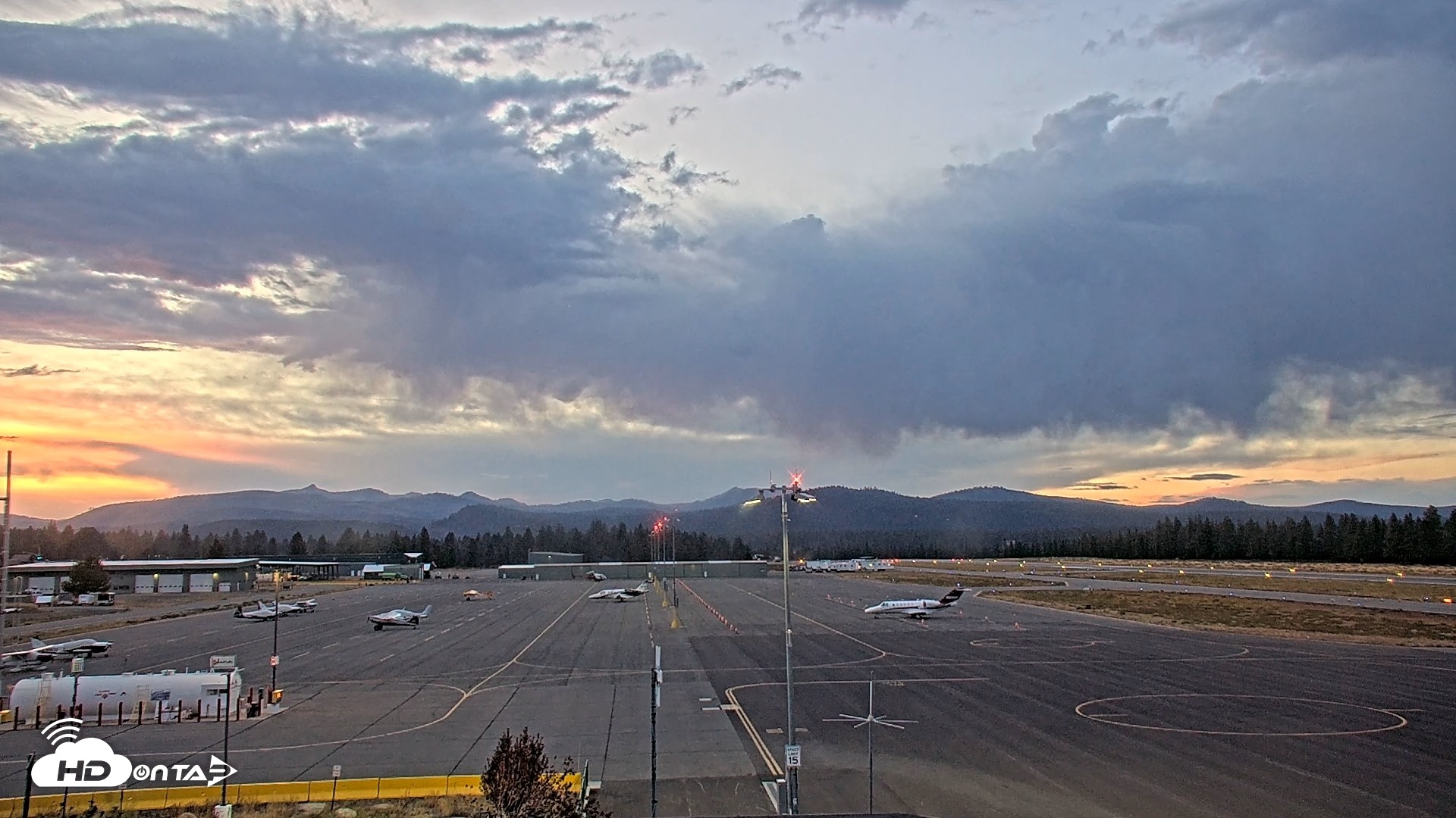 Snapshot of Truckee Tahoe Airport Live Webcam taken Sep 21, 2026, 7:09pm PDT
