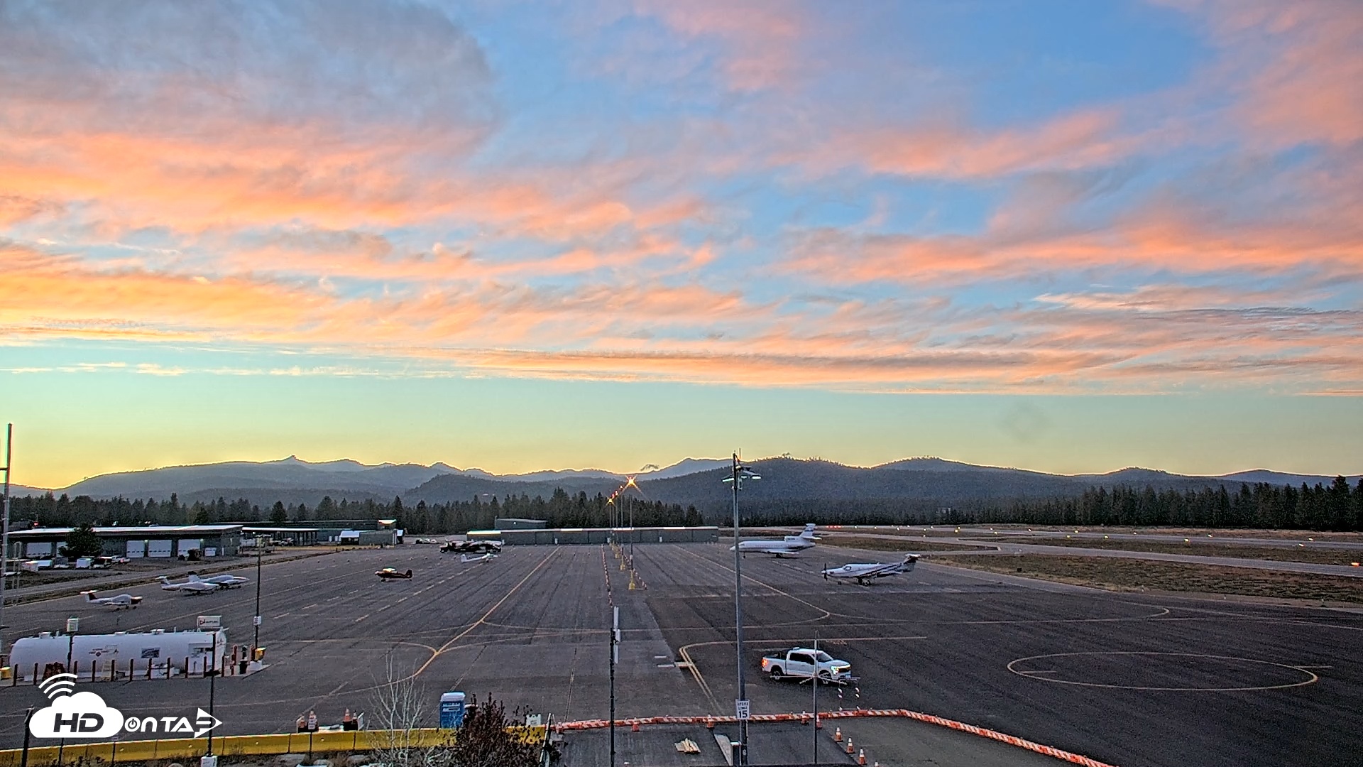 Snapshot of Truckee Tahoe Airport Live Webcam taken Oct 8, 2025, 6:40pm PDT