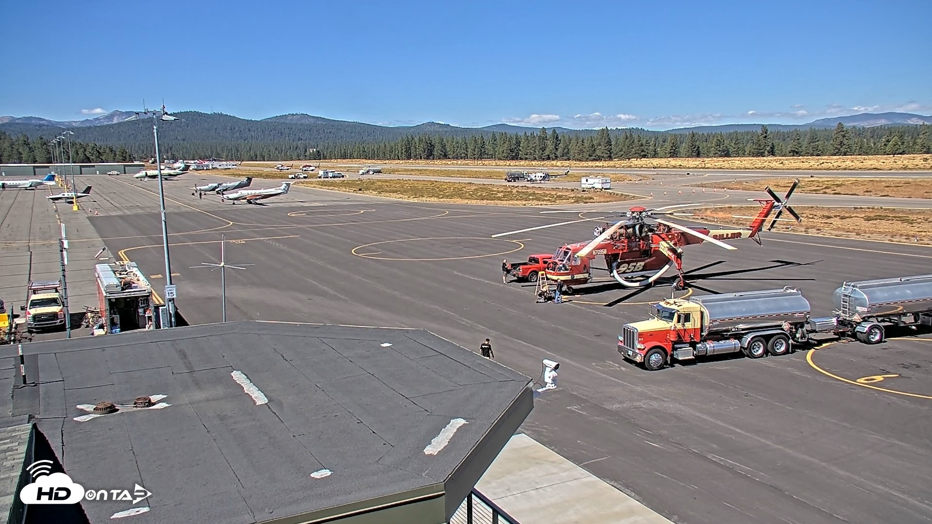 Snapshot of Truckee Tahoe Airport Live Webcam taken Sep 18, 2026, 1:21pm PDT