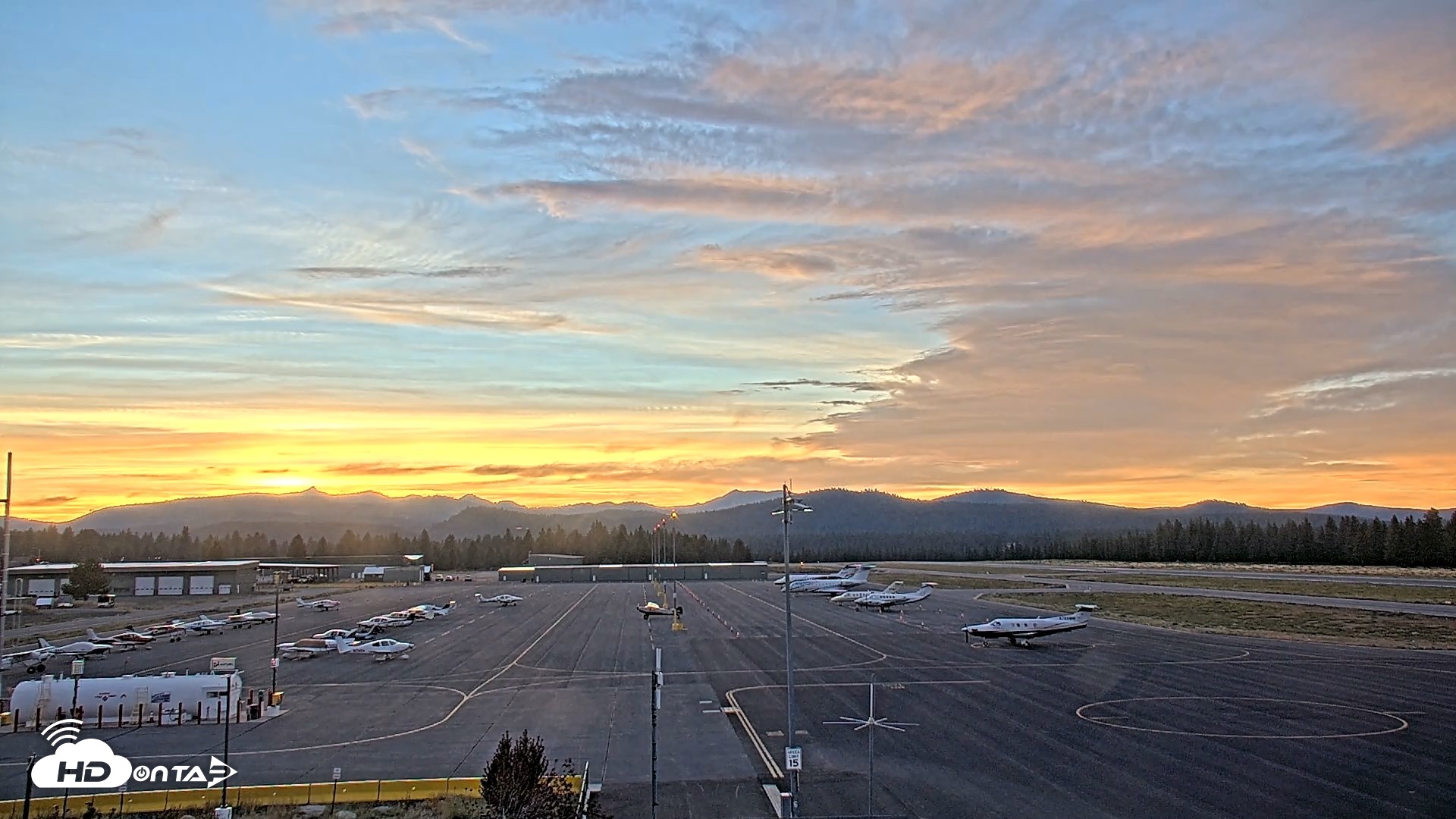 Snapshot of Truckee Tahoe Airport Live Webcam taken Aug 23, 2026, 7:46pm PDT