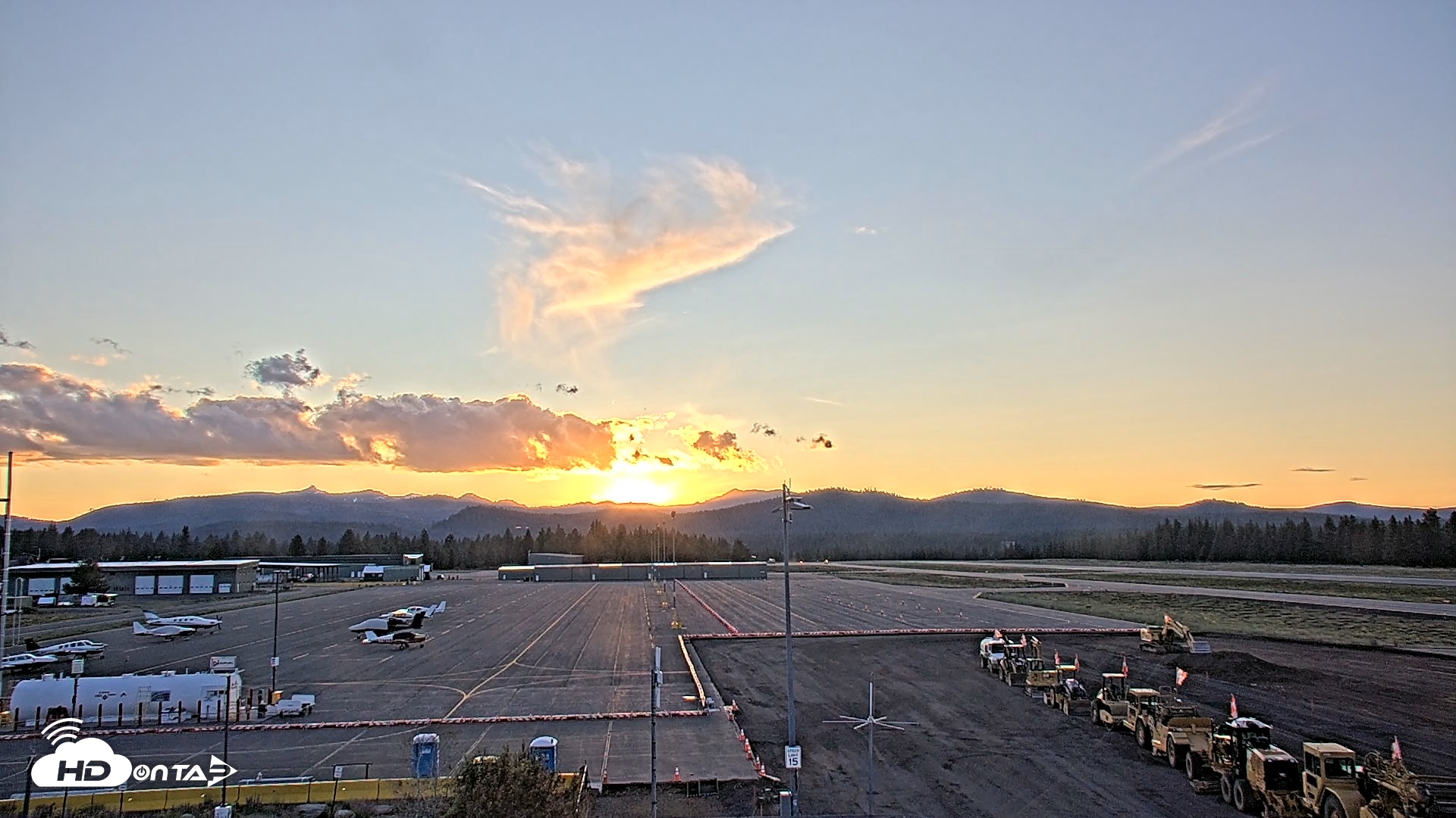 Snapshot of Truckee Tahoe Airport Live Webcam taken Jun 21, 2025, 8:18pm PDT