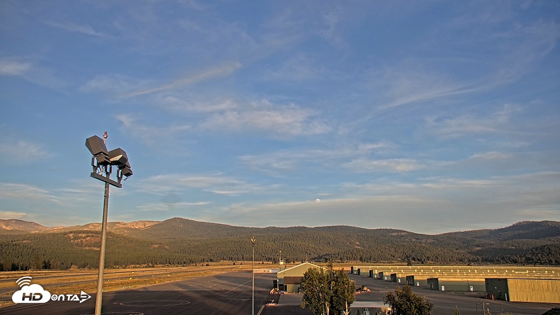 Snapshot of Truckee Tahoe Airport Live Webcam taken Aug 25, 2026, 7:24pm PDT