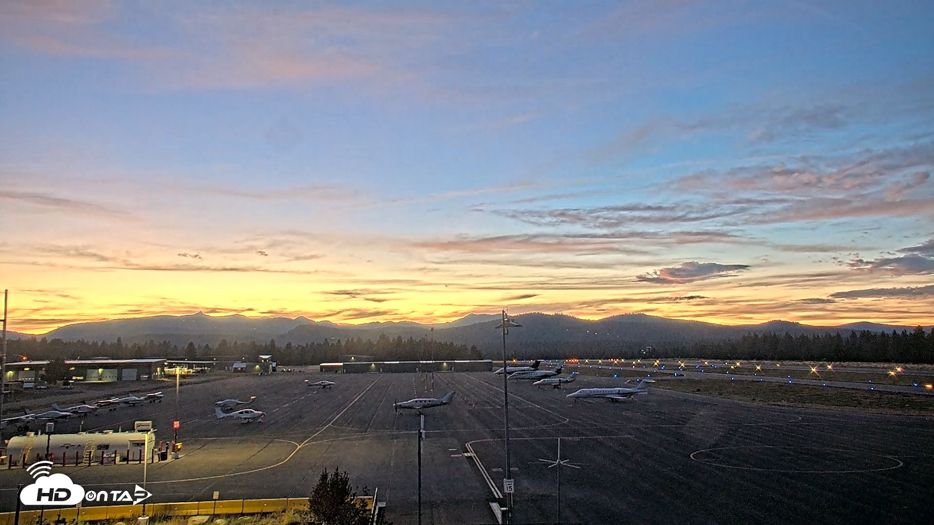 Snapshot of Truckee Tahoe Airport Live Webcam taken Aug 25, 2026, 8:09pm PDT