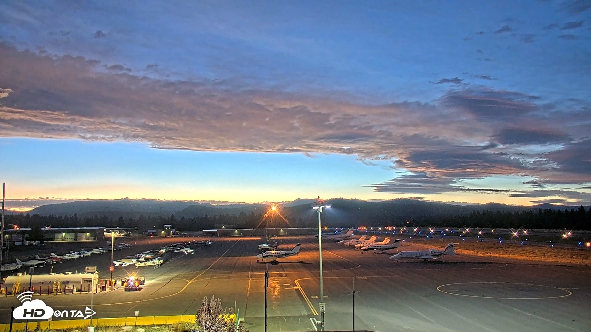 Snapshot of Truckee Tahoe Airport Live Webcam taken Aug 21, 2026, 8:21pm PDT