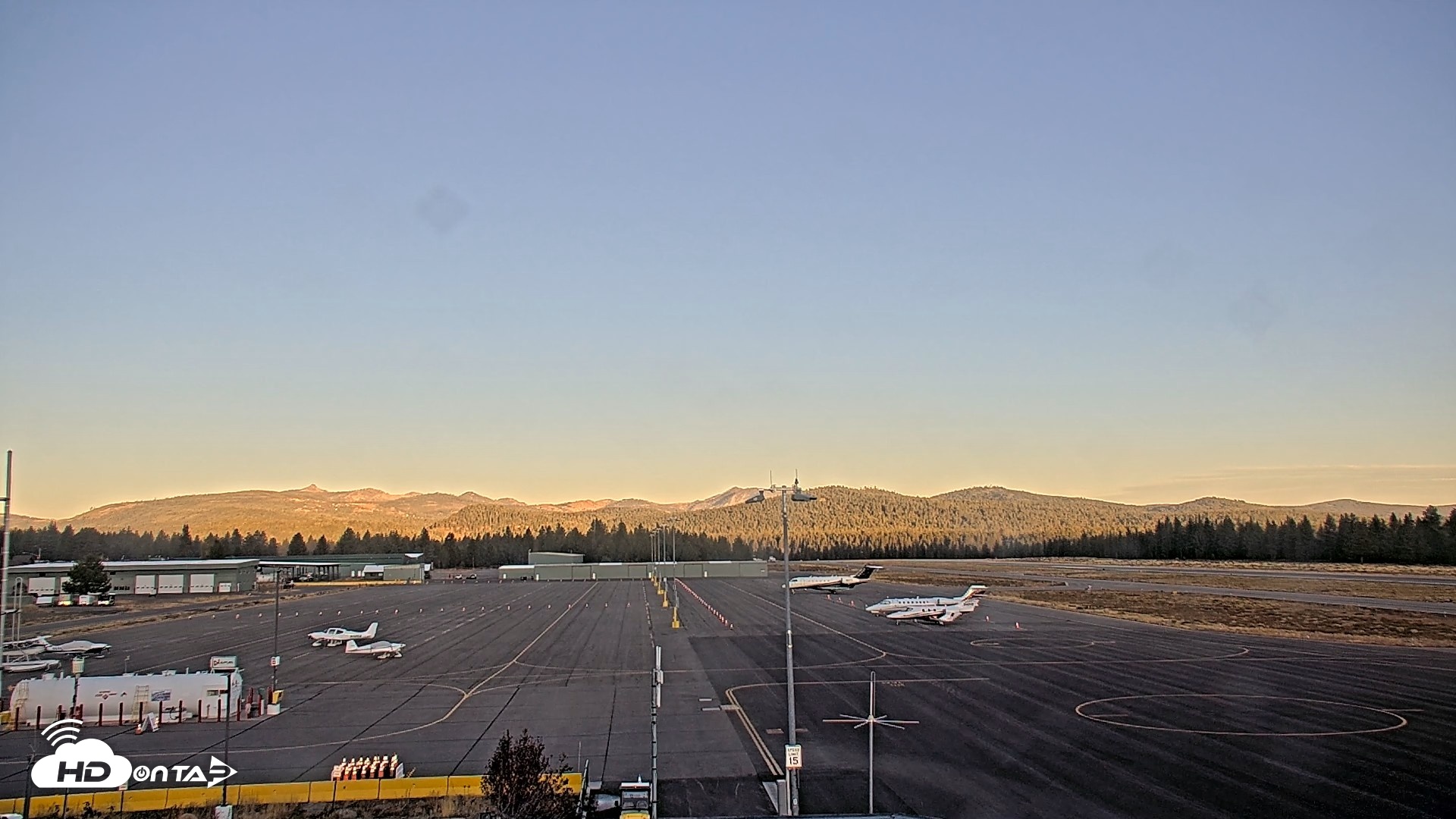 Snapshot of Truckee Tahoe Airport Live Webcam taken Oct 19, 2026, 7:38am PDT