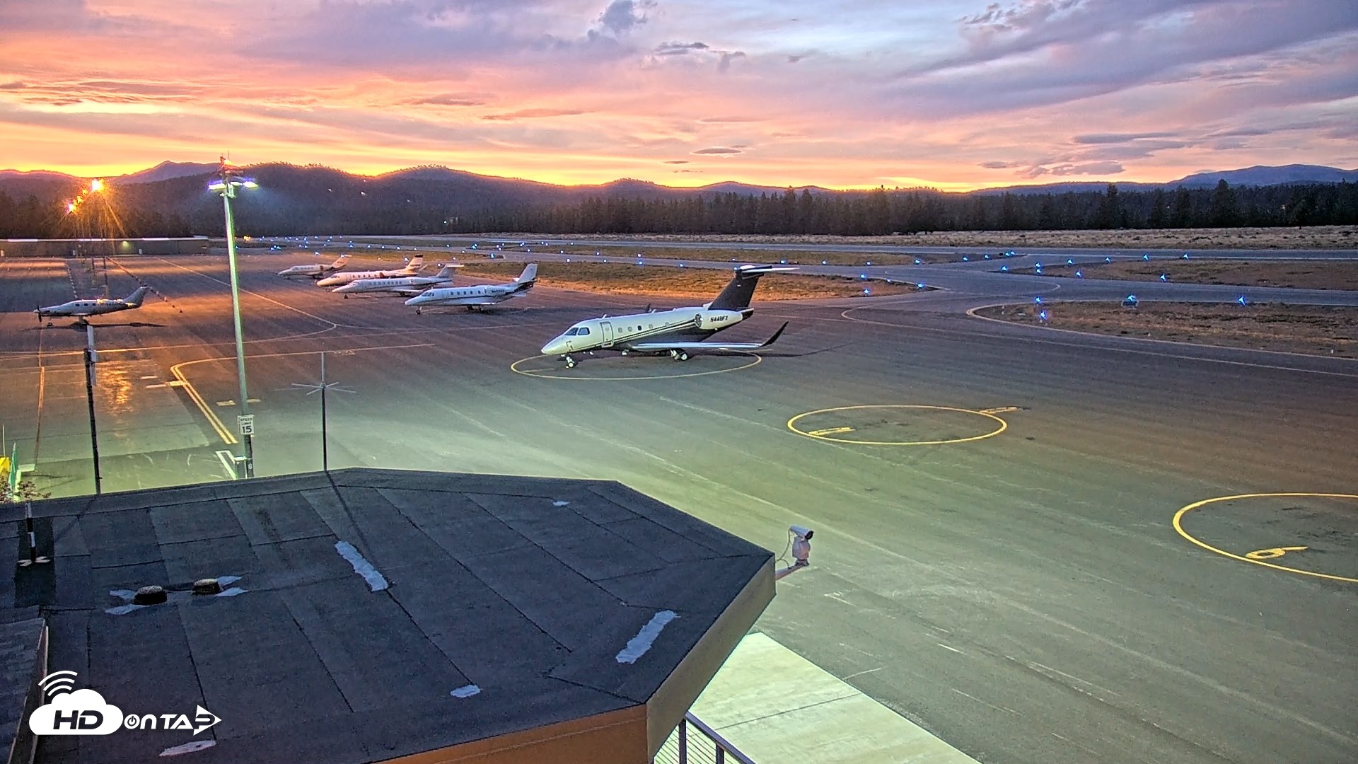 Snapshot of Truckee Tahoe Airport Live Webcam taken Aug 27, 2026, 8:03pm PDT