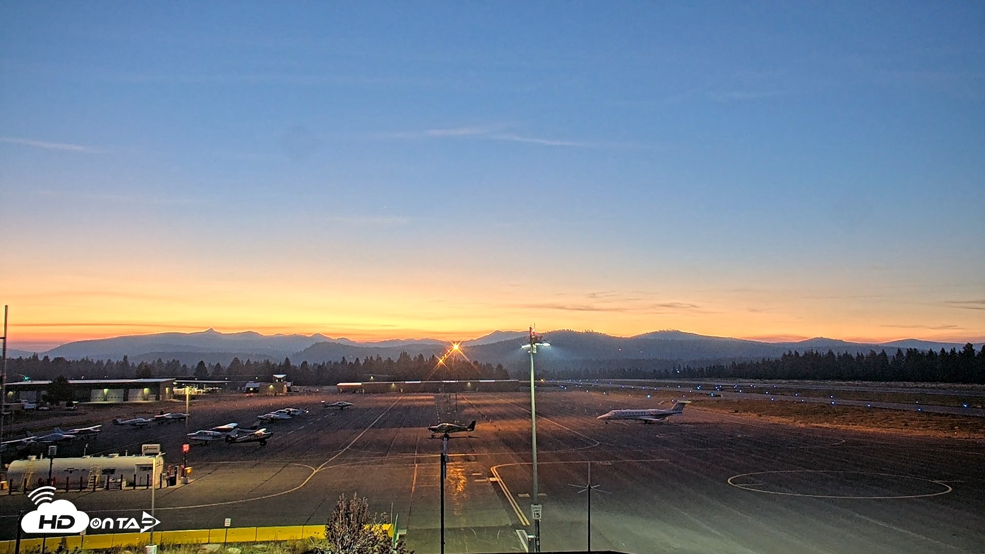 Snapshot of Truckee Tahoe Airport Live Webcam taken Aug 30, 2026, 8:02pm PDT