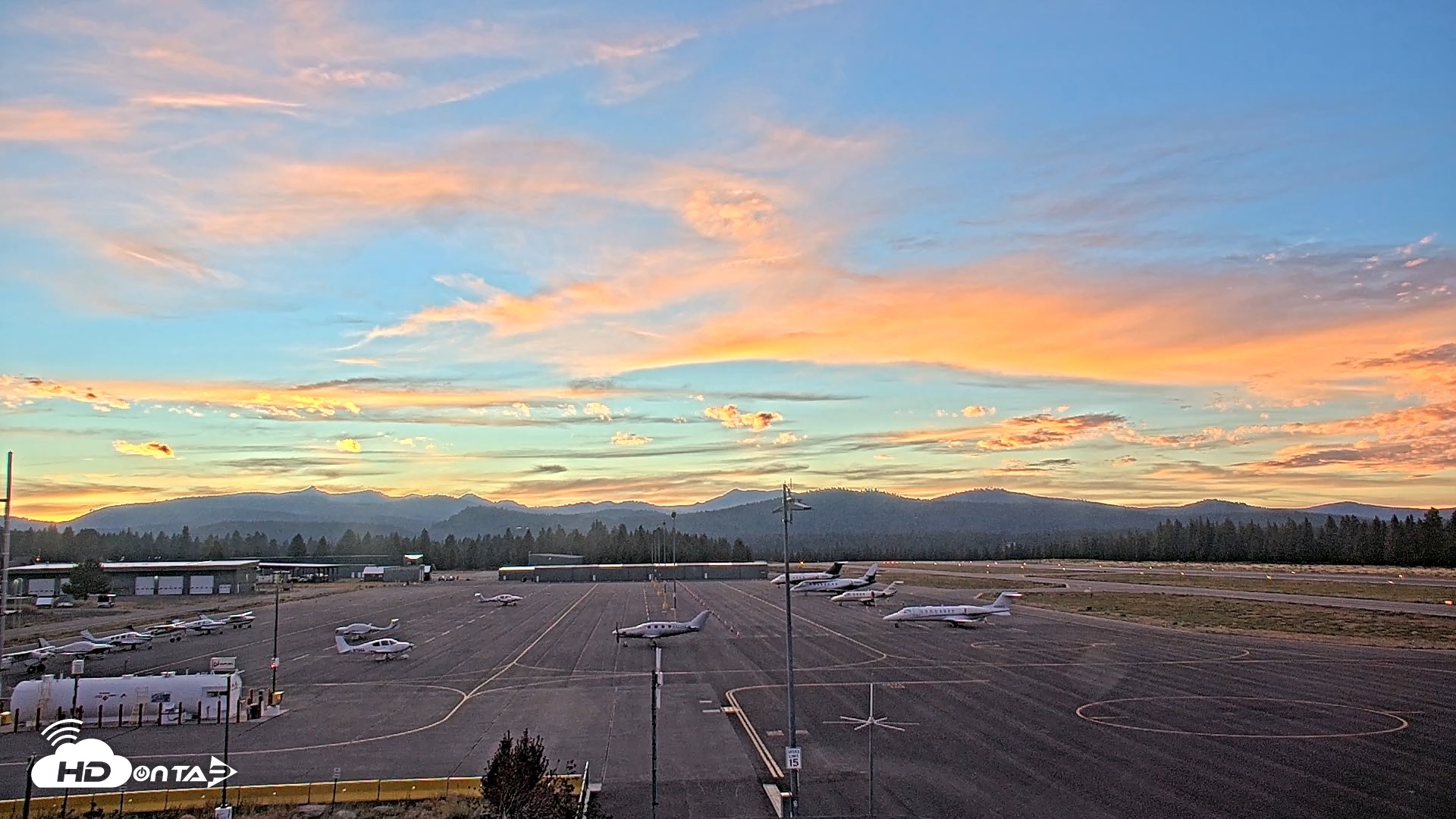 Snapshot of Truckee Tahoe Airport Live Webcam taken Aug 25, 2026, 7:51pm PDT