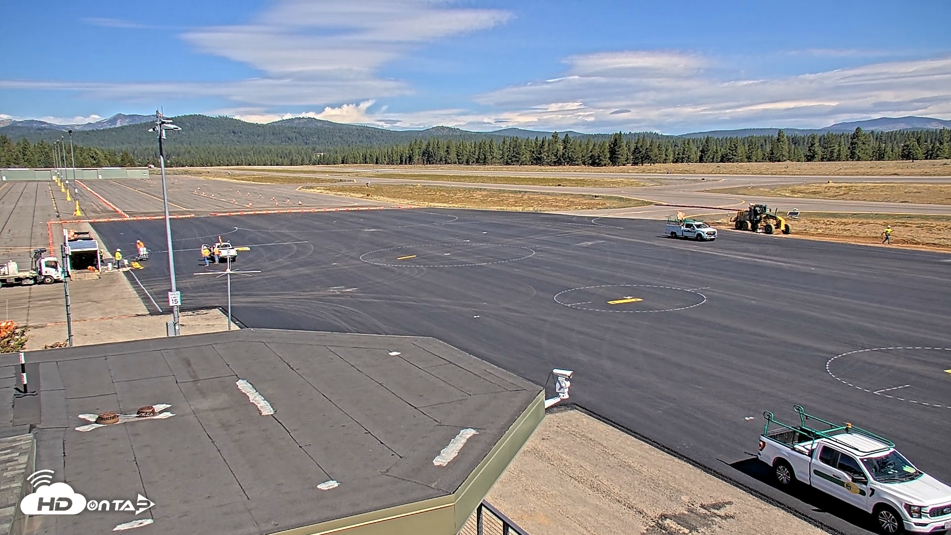 Snapshot of Truckee Tahoe Airport Live Webcam taken Jul 21, 2025, 10:19am PDT
