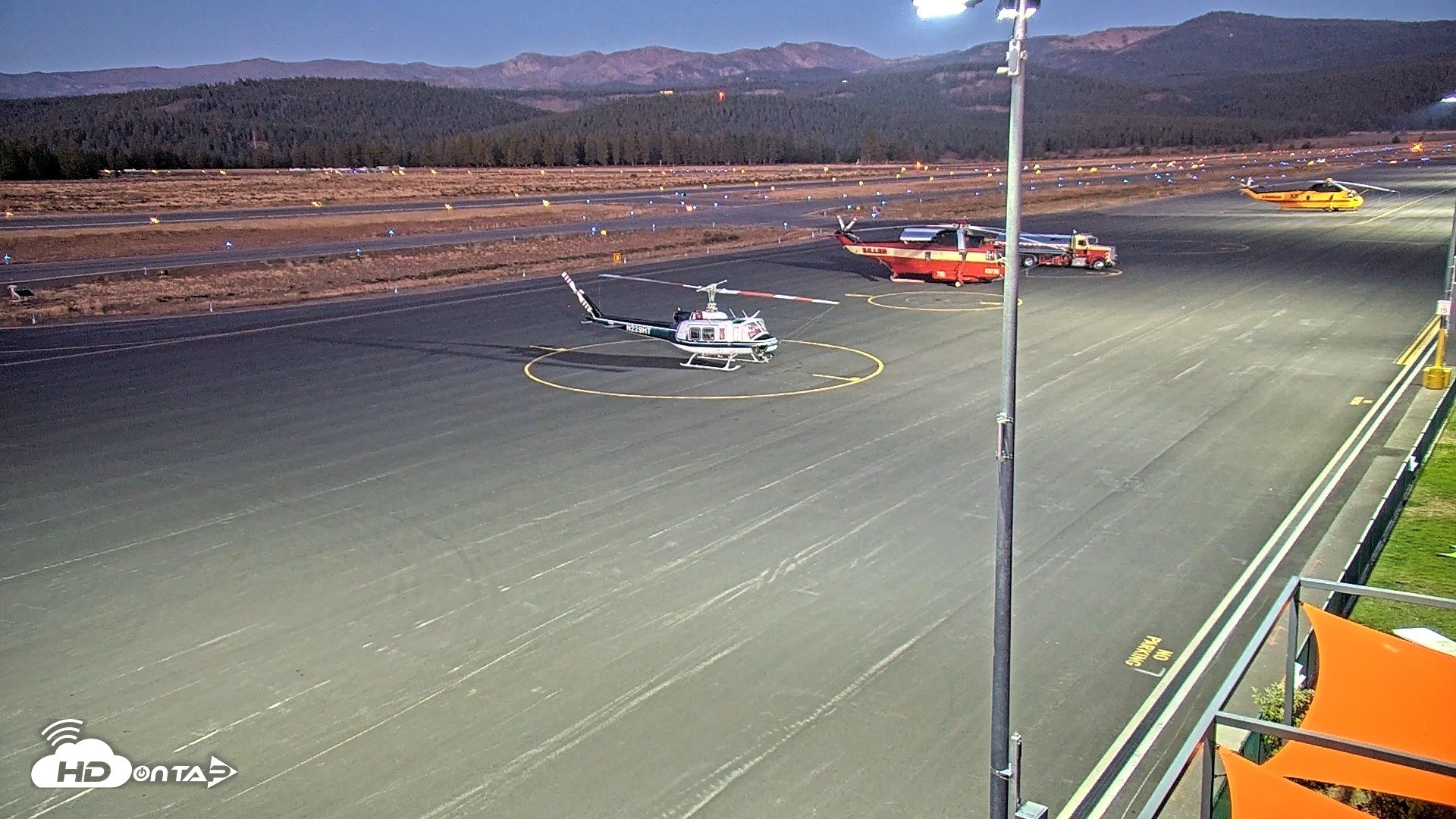 Snapshot of Truckee Tahoe Airport Live Webcam taken Sep 18, 2026, 7:29pm PDT