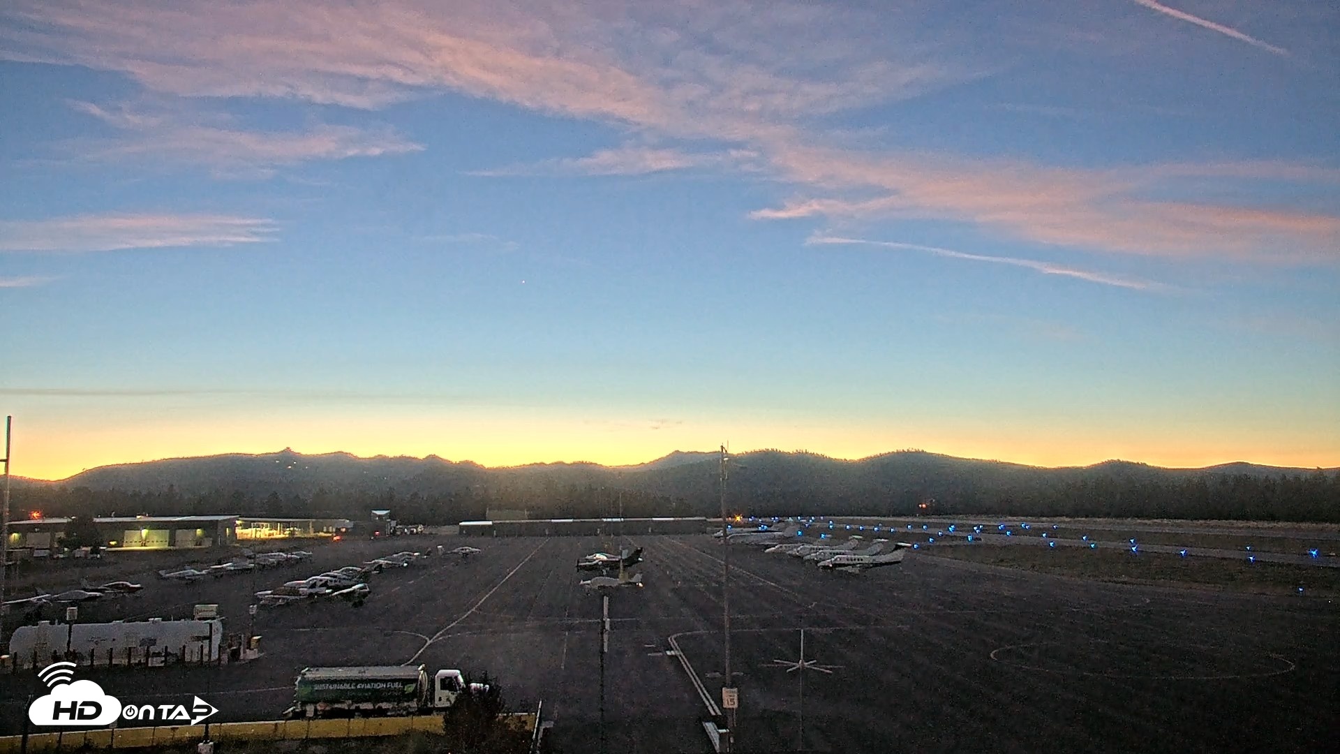 Snapshot of Truckee Tahoe Airport Live Webcam taken Aug 22, 2026, 8:25pm PDT