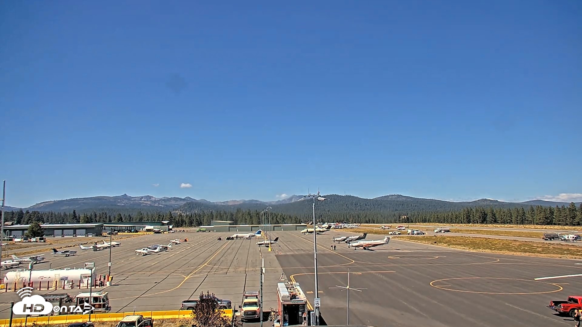 Snapshot of Truckee Tahoe Airport Live Webcam taken Sep 18, 2026, 1:22pm PDT