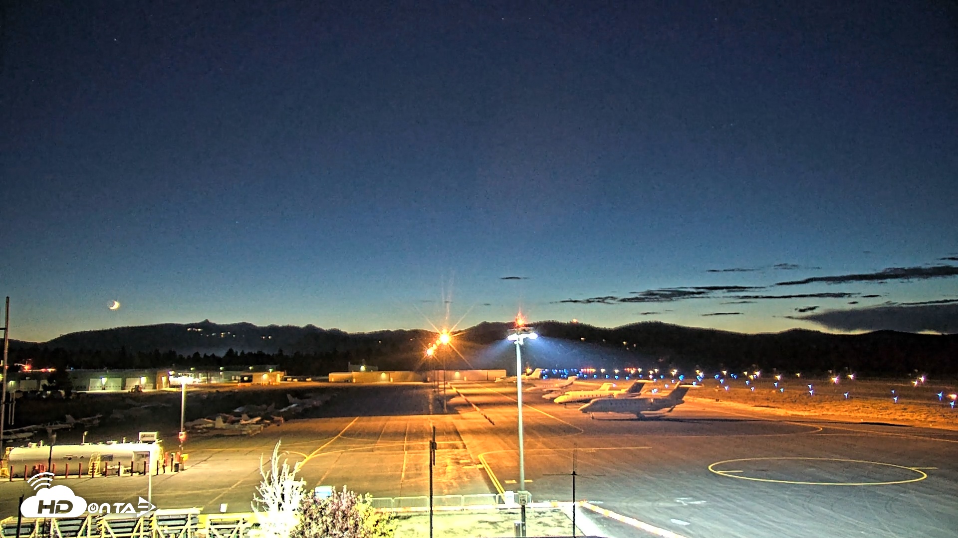 Snapshot of Truckee Tahoe Airport Live Webcam taken Jul 26, 2025, 9:19pm PDT