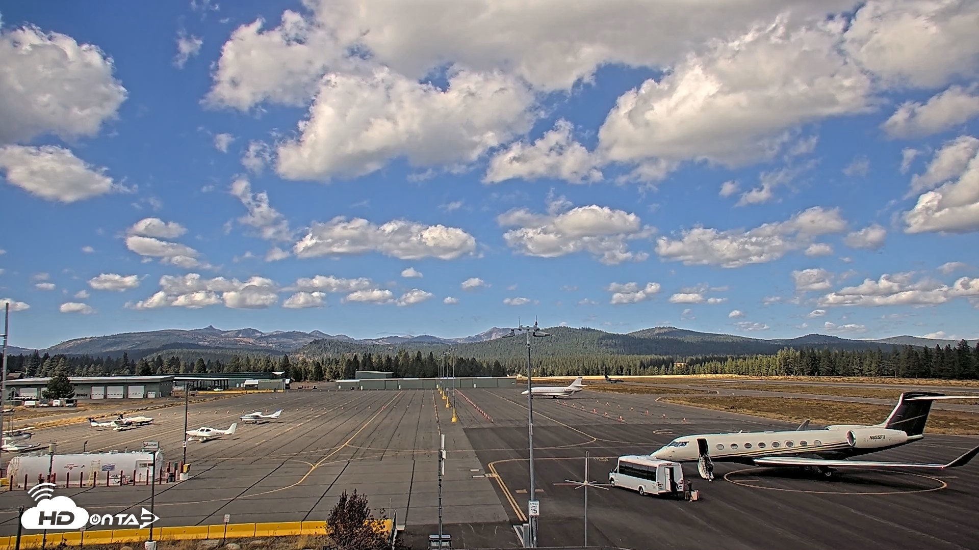 Snapshot of Truckee Tahoe Airport Live Webcam taken Oct 11, 2026, 1:03pm PDT