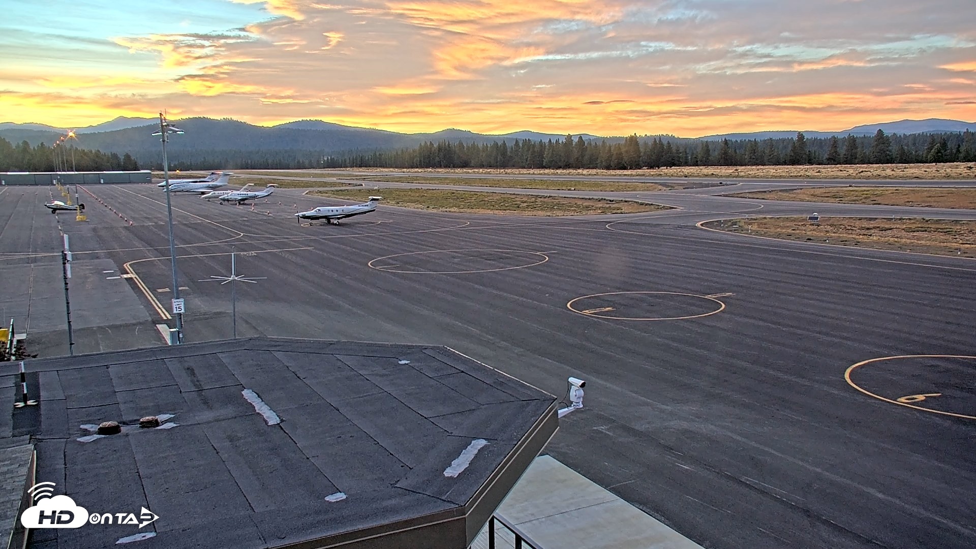 Snapshot of Truckee Tahoe Airport Live Webcam taken Aug 23, 2026, 7:50pm PDT