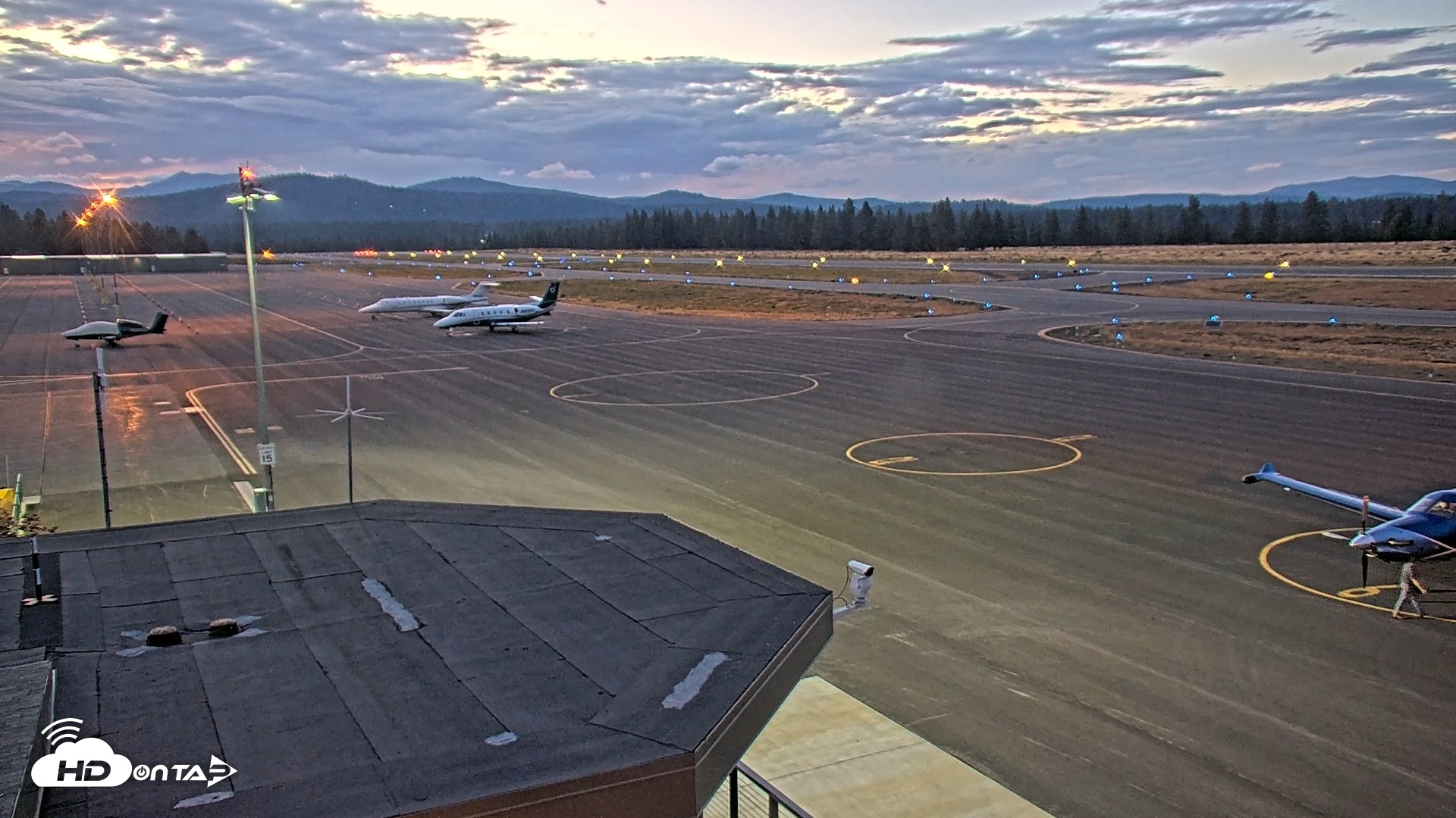 Snapshot of Truckee Tahoe Airport Live Webcam taken Aug 28, 2026, 7:57pm PDT